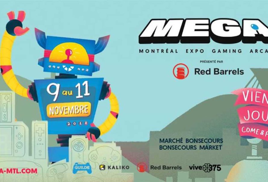 MEGA – Montréal Expo Gaming Arcade – 9 au 11 nov 2018