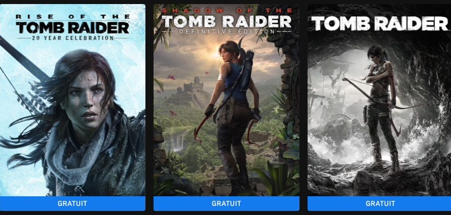 Trilogie Tomb Raider gratuite